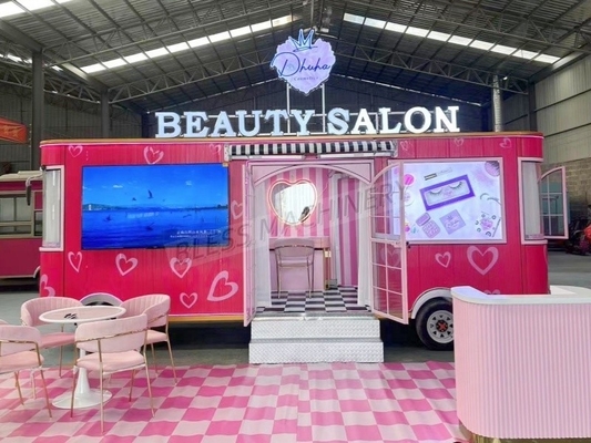 85 chilometri di lunga distanza US Standard Coffee Food Trailer per Customized Mobile BBQ Snack Van