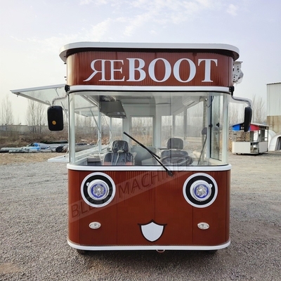 Full Kitchen Mobile Food Truck Retail Food Trailer per Pizza Burger BBQ