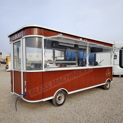 European Standard Burger Van Catering Trailer per la concessione di pizza mobile in Europa
