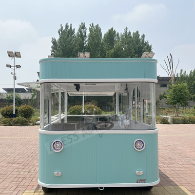 Fast food trailer carrello alimentare mobile completamente attrezzato in acciaio inossidabile