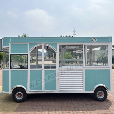 Fast food trailer carrello alimentare mobile completamente attrezzato in acciaio inossidabile