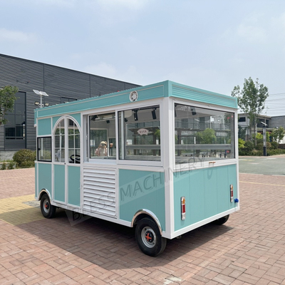 Fast food trailer carrello alimentare mobile completamente attrezzato in acciaio inossidabile