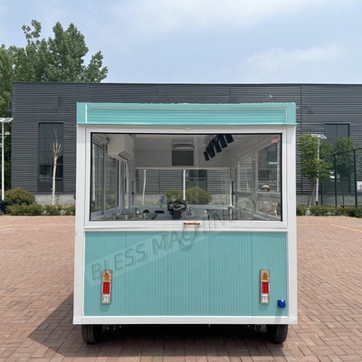 Fast food trailer carrello alimentare mobile completamente attrezzato in acciaio inossidabile