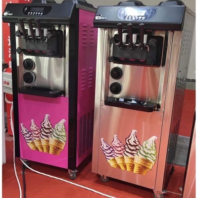 Macchina per gelati morbidi con 3 sapori e 1 miscela Capacità 120 KG