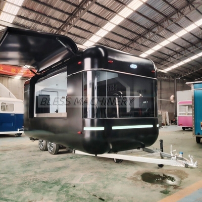 Long Life Life Snack Food Cart Vending Concessione Strada Fast Airstream Trailer