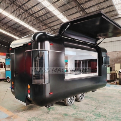 Long Service Life Food Trailer Truck con cucina completa e rotatoria rotisserie di pollo