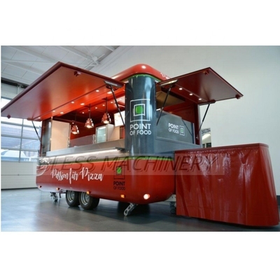 Long Life Service Custom Airstream Mobile Kitchen Fast Food Truck Trailers con ruote
