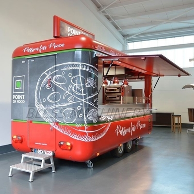 Camionetti mobili di fast food con carrello di snack multifunzione ad alta velocità
