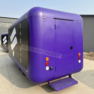 Vintage Electric Pizza Drive Mobile Food Truck Trailer Completamente attrezzato per la frutta negli Stati Uniti