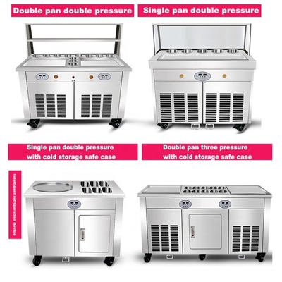 Macchina per gelati fritti con dimensioni di 480 mm e dimensioni di 1650 * 560 * 780 mm