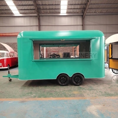 Europe Standard Street Mobile Fast Food Trailer Coffee Ice Cream Truck Chiosco Carrello del cibo
