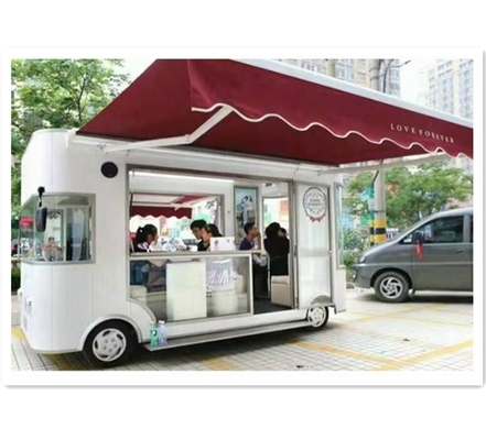 2024 Lunga durata di vita automatico completo e risparmio di manodopera carrello alimentare di pizza cinese mobile