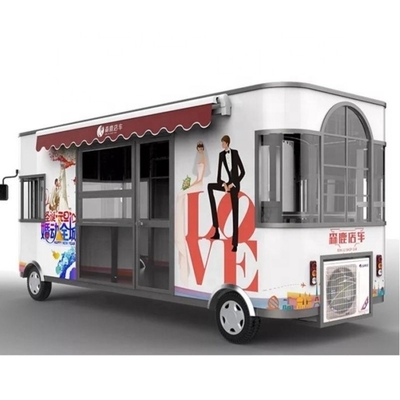 2024 Lunga durata di vita automatico completo e risparmio di manodopera carrello alimentare di pizza cinese mobile