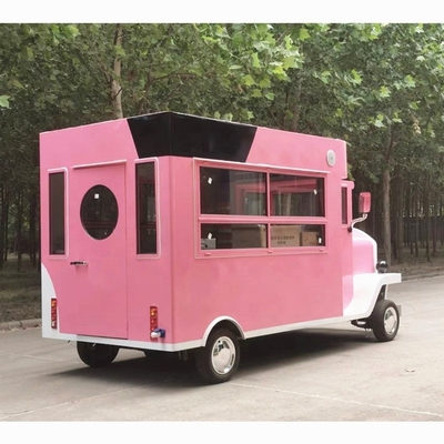 Cuscinetti carrello alimentare elettrico per camper di ristorazione di chioschi alimentari mobili e acciaio inox
