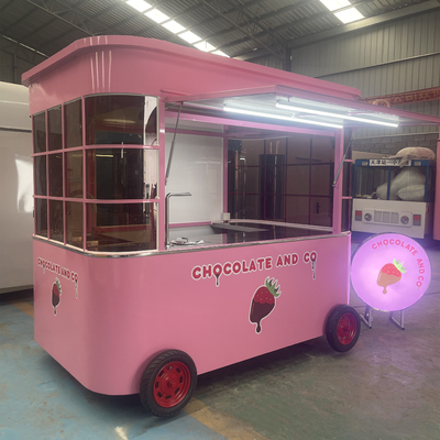 Mobile Caffè Latte Tè Soia Latte Succo Fresco Verdura Insalate di Frutta Carro Trolley con 1