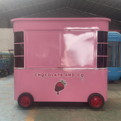 Mobile Caffè Latte Tè Soia Latte Succo Fresco Verdura Insalate di Frutta Carro Trolley con 1