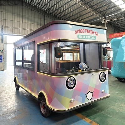 Camionino alimentare per cucina mobile con rimorchio a corrente d'aria alla moda e materia prima di mais