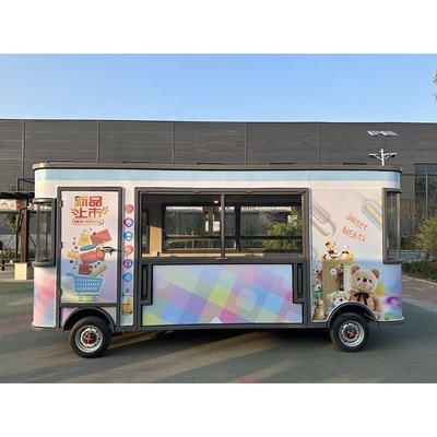 Trailers mobili per la strada, carrelli di riscaldamento alimentare mobili, carrelli alimentari crepe e ampiamente utilizzati