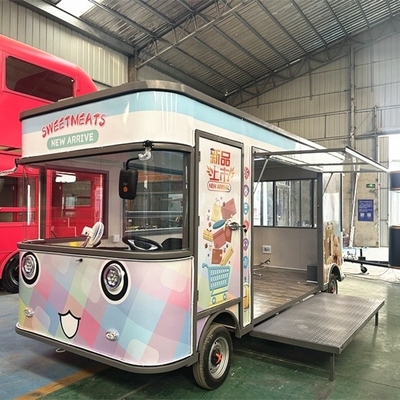 Trailers mobili per la strada, carrelli di riscaldamento alimentare mobili, carrelli alimentari crepe e ampiamente utilizzati