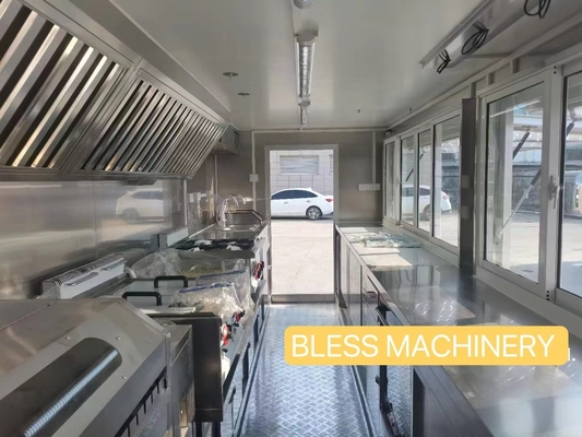 Ristorante camion alimentare elettrico con buona reputazione in patria e all'estero dopo il servizio
