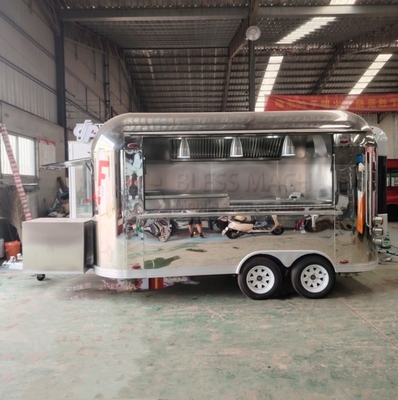 40 chilometri all'ora Mobile Sales Trailer per snack Fast food bevande gelato caffè latte tè