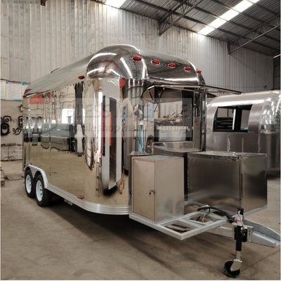 40 chilometri all'ora Mobile Sales Trailer per snack Fast food bevande gelato caffè latte tè