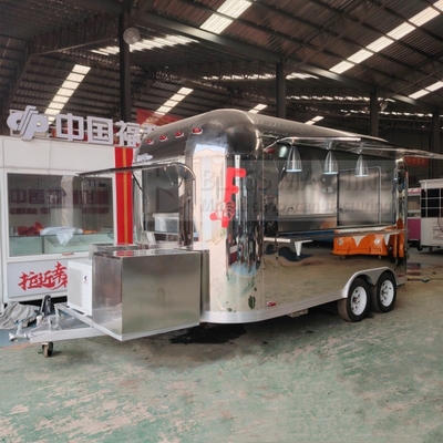 40 chilometri all'ora Mobile Sales Trailer per snack Fast food bevande gelato caffè latte tè