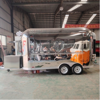 40 chilometri all'ora Mobile Sales Trailer per snack Fast food bevande gelato caffè latte tè