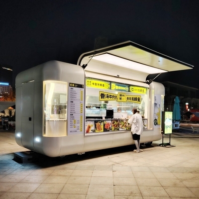 Lunga durata di vita e buona reputazione carrello per snack per attività di fast food all'aperto