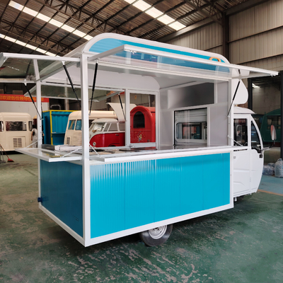 Multifunzionale mobile elettrico fast food snack triciclo pedicabo tre ruote nel 2023