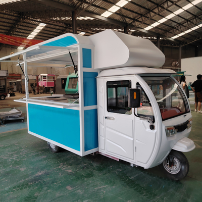 Multifunzionale mobile elettrico fast food snack triciclo pedicabo tre ruote nel 2023