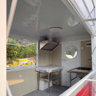2023 Fast food snack catering bevande caffè camion carrello con lunghezza personalizzata