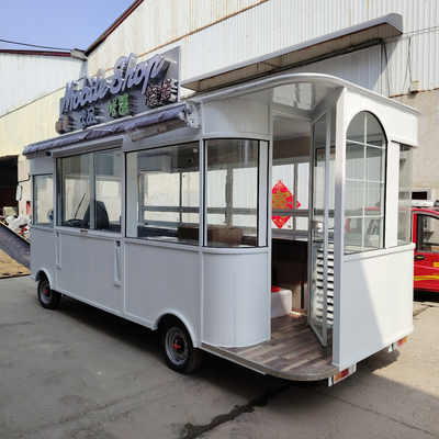 500*180*235cm Electric Mobile Fried Chicken Combo Cart con bevande al caffè e cola