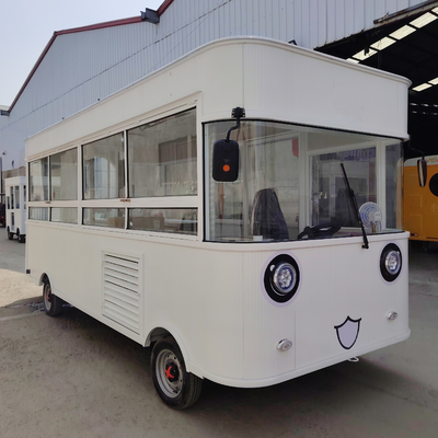 500*180*235cm Electric Mobile Fried Chicken Combo Cart con bevande al caffè e cola
