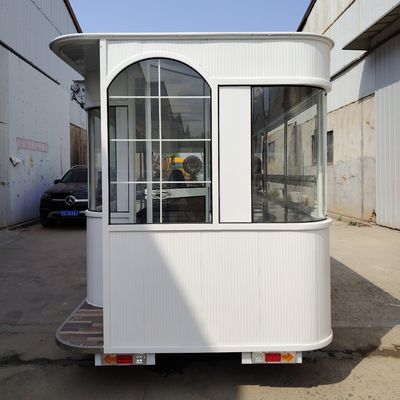 500*180*235cm Electric Mobile Fried Chicken Combo Cart con bevande al caffè e cola