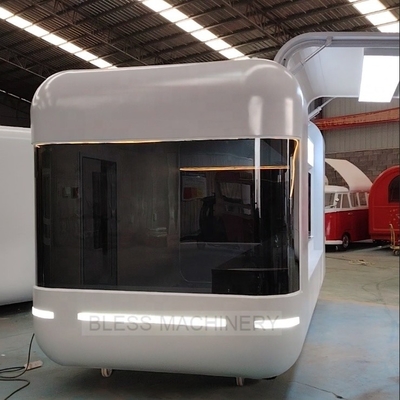 2500W-5000W Retro Food Trucks Fully equipaggiati Burger Van con forniture di gelato di strada