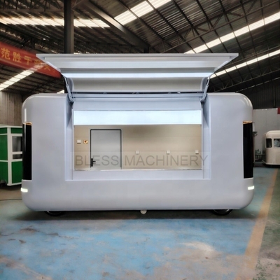 2500W-5000W Retro Food Trucks Fully equipaggiati Burger Van con forniture di gelato di strada