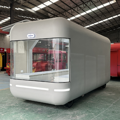 Trailers elettrici multifunzionali mobili per la lavorazione degli snack con ruota universale in gomma