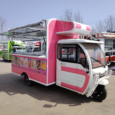 Pedicab multiuso mobile elettrico fast food snack triciclo con 40 km/h Funzione
