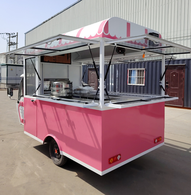 Pedicab multiuso mobile elettrico fast food snack triciclo con 40 km/h Funzione