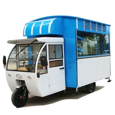 Carro da pranzo a tre ruote per servire spuntini Tè al latte Bevande fredde String fritto e altro