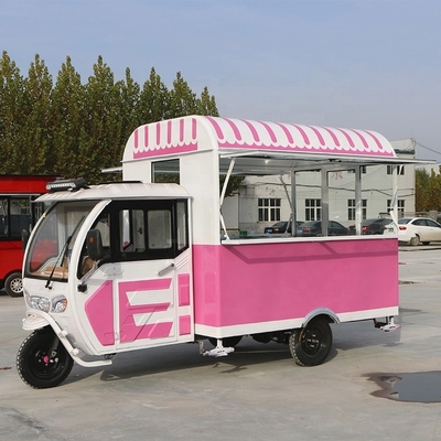 Carro da pranzo a tre ruote per servire spuntini Tè al latte Bevande fredde String fritto e altro