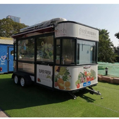 3500W e Customisable Domestic Village Hot Dog Cart con Fryer Food Street Vending Kiosk