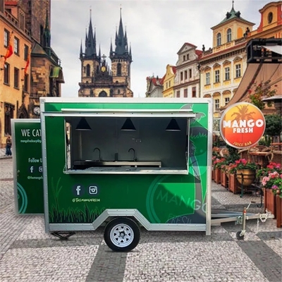 Direct Coffee Hot Dog Burger Mobile Trailer per il brillante fast food standard personalizzabili