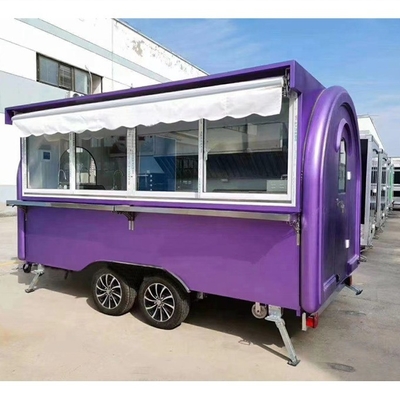 3500W e Customisable Domestic Village Hot Dog Cart con Fryer Food Street Vending Kiosk