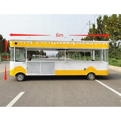 220V/380V Mobile Used Food Trucks USA con 2022 6M Unico Disegno Specchio In Acciaio Inossidabile