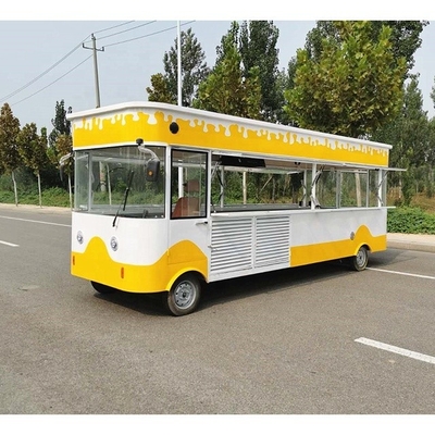 220V/380V Mobile Used Food Trucks USA con 2022 6M Unico Disegno Specchio In Acciaio Inossidabile