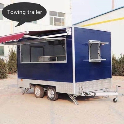Design Silver Snack Food Trailer per la vendita di chioschi di fast food negli Stati Uniti