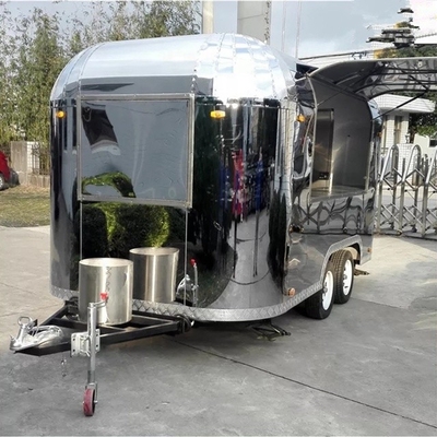 3 ruote Food Trailer Macchinari a basso budget Funzione per la produzione di cibo in movimento