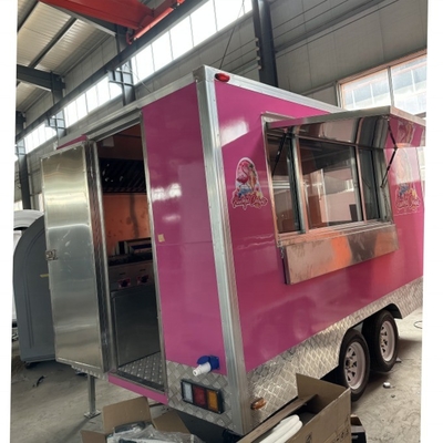 Impianto di produzione Professionale in acciaio inossidabile Food Trailer con disegno personalizzato